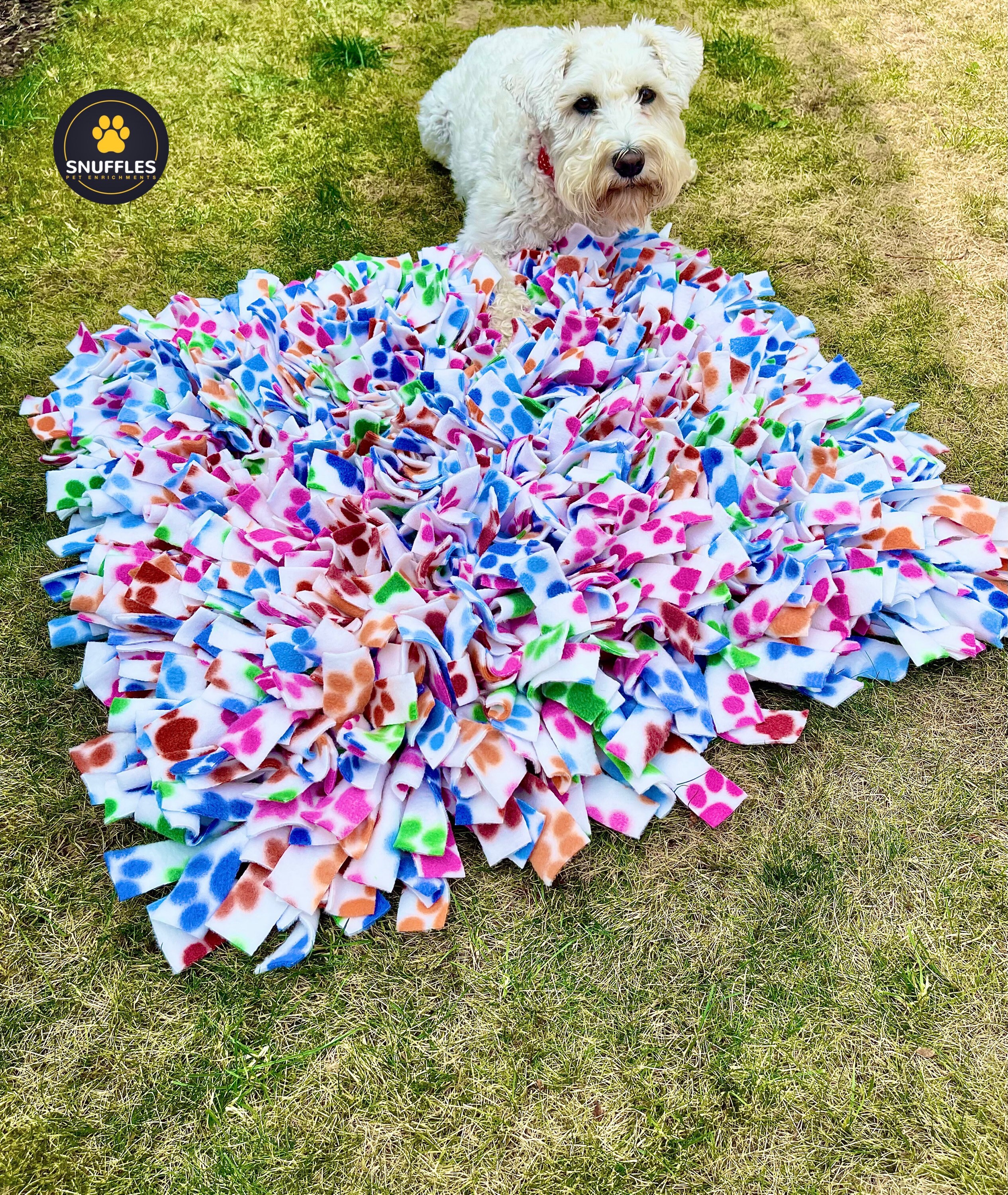 Snuffle Mat for Large Dogs Puzzle Toy Resizable Slow Feeding Mat Portable  Pet Training Mat for Foraging Skills & Stress Relief