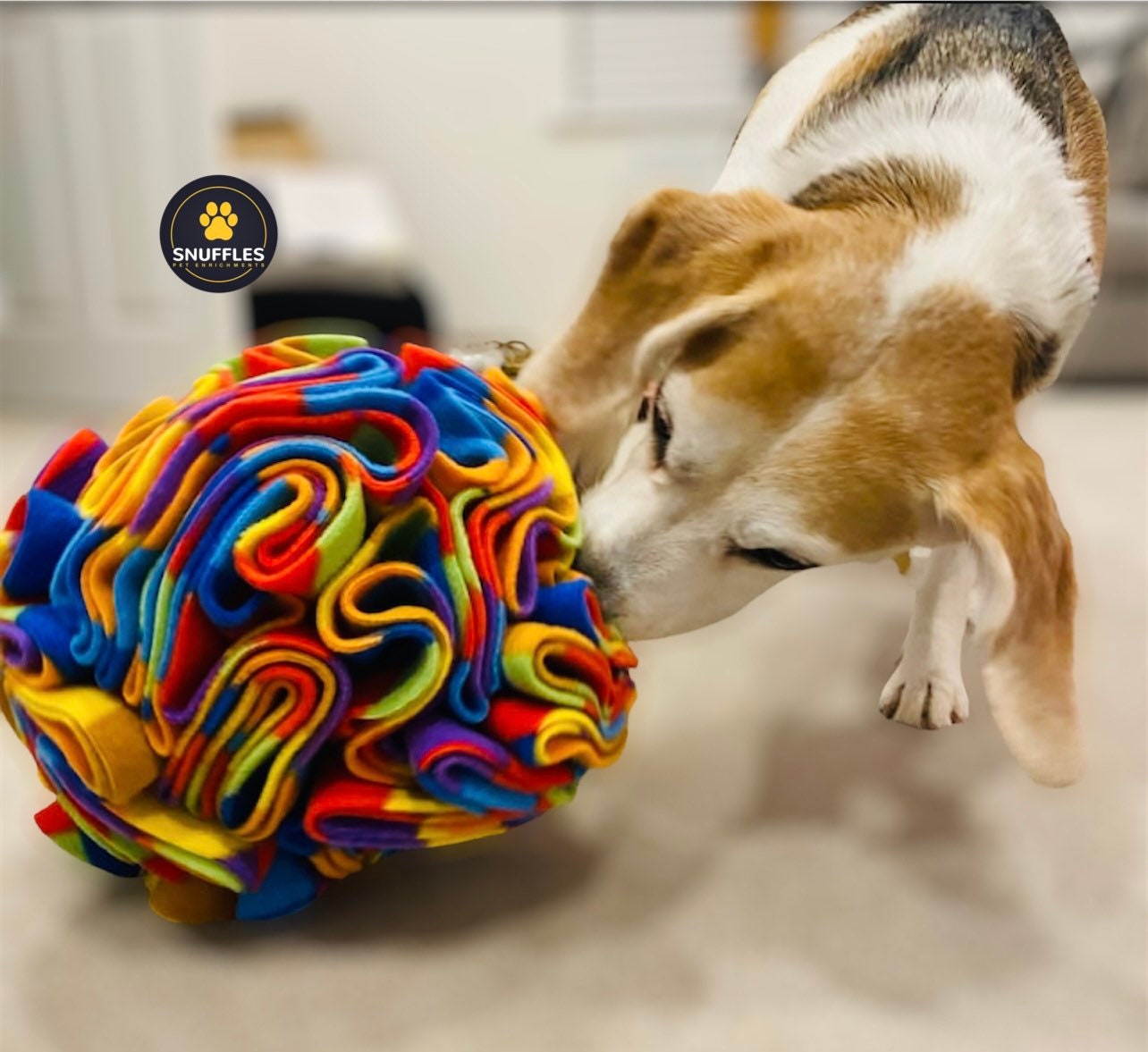 Large Snuffle Ball Fun Enrichment Dog Puzzle Learning & Scent Work Training  Slow Feeder for Medium and Large Dog Breeds dog Gifts 