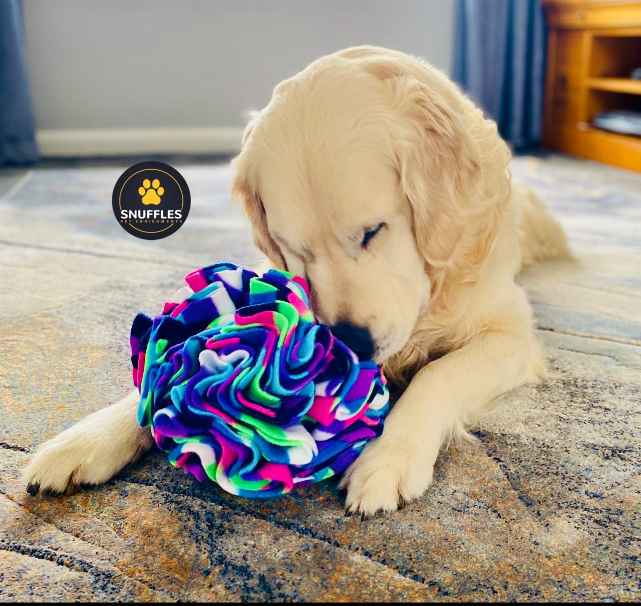 Large Snuffle Ball Fun Enrichment Dog Puzzle Learning & Scent Work Training  Slow Feeder for Medium and Large Dog Breeds dog Gifts 