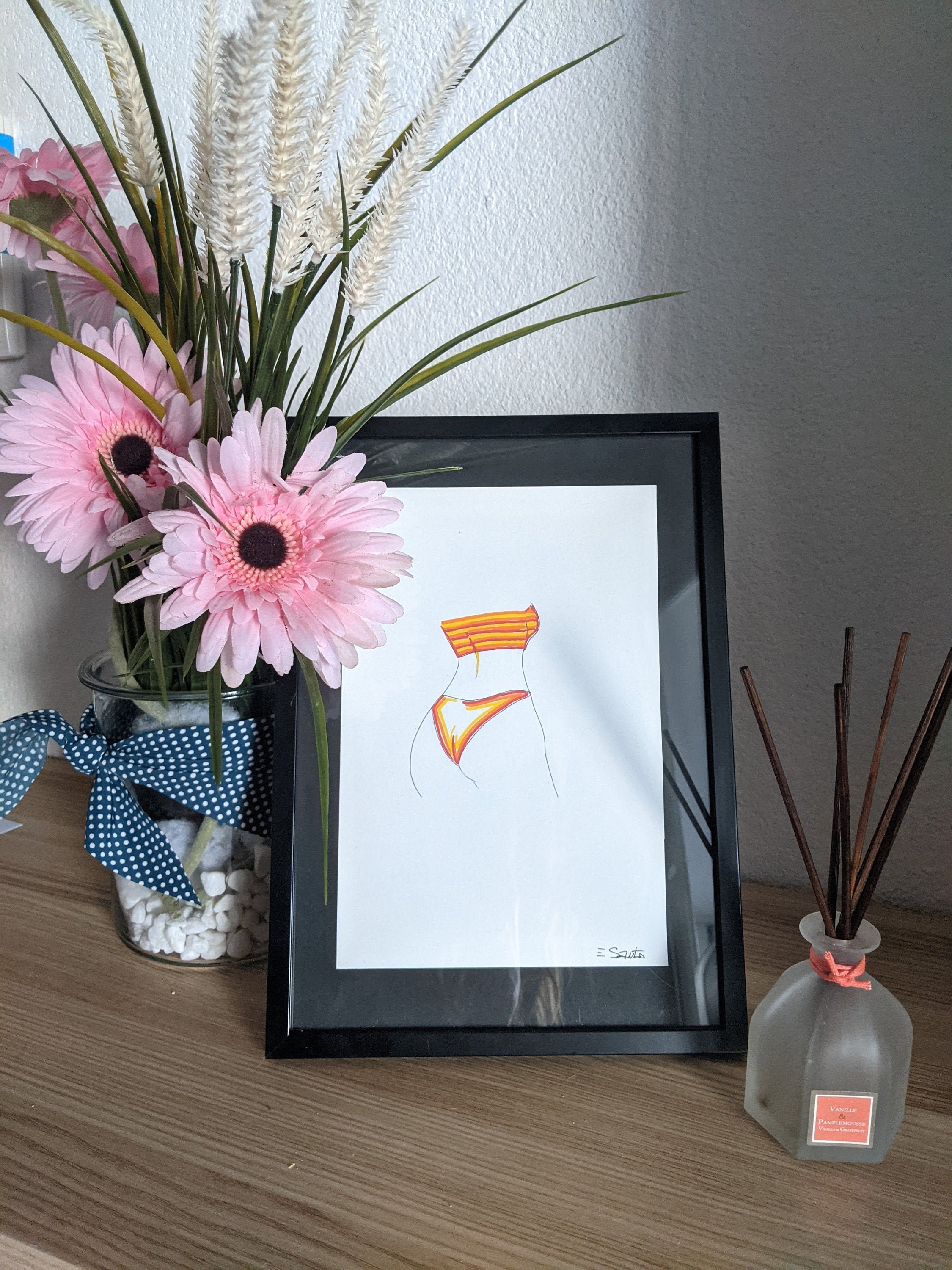 Affiche Femme Minimaliste Format A5