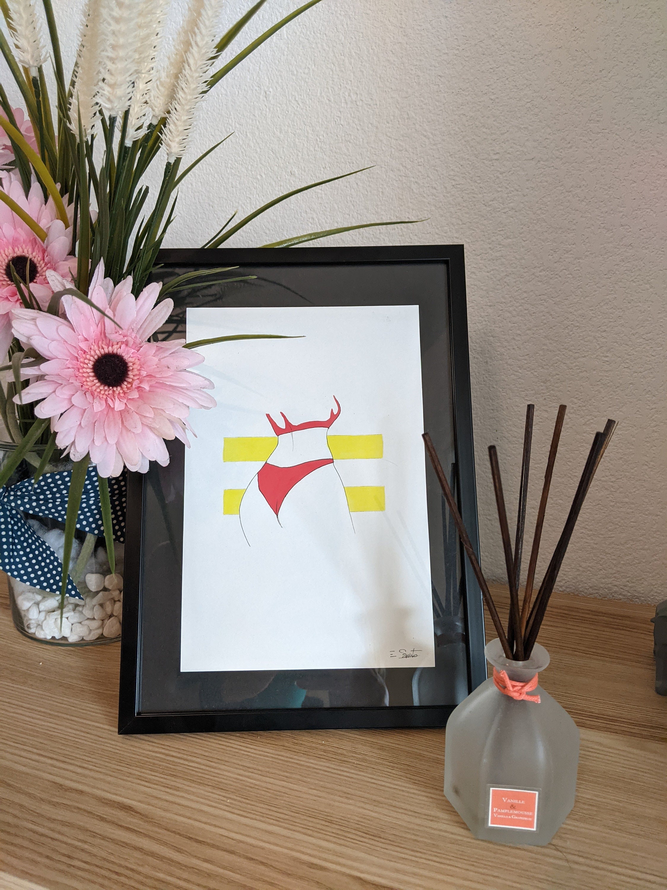 Affiche Femme Minimaliste Format A5