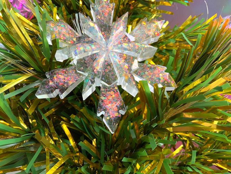 Holographic Christmas Tree Ornament Christmas Tree Ornament - Etsy