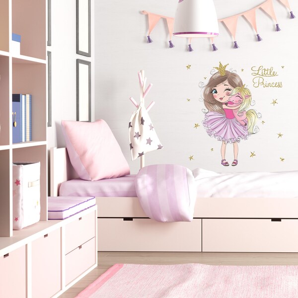 Princess Wall Decal Etsy UK