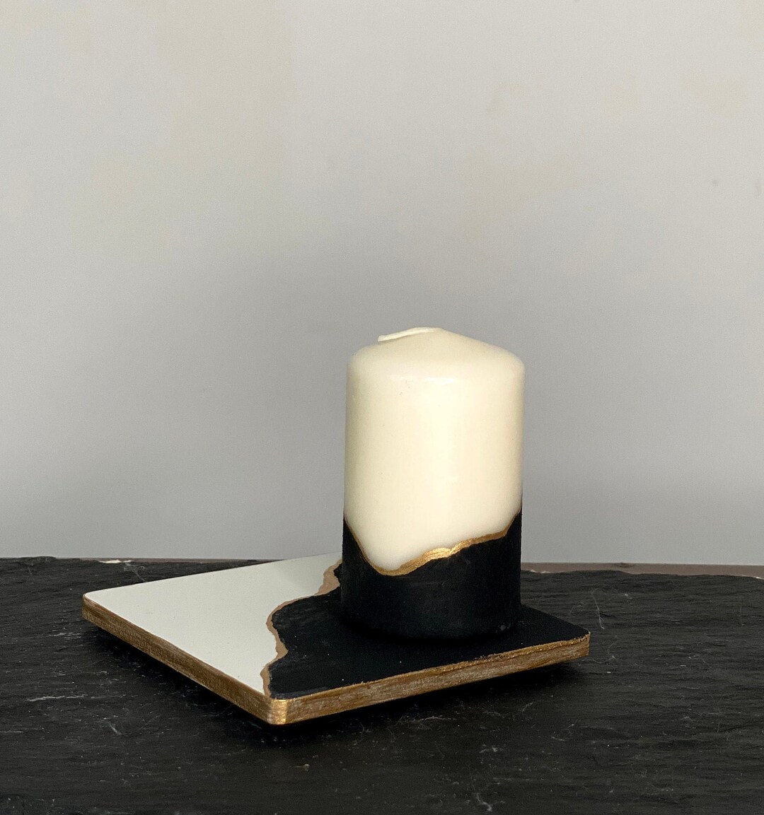 Hand Painted Candles by Cole Quartel Neutral Etsy