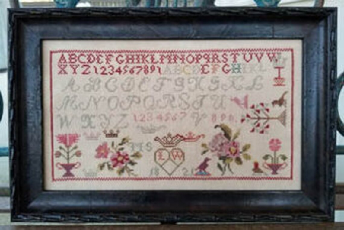 Samplers Not LW Motif Sampler 1821 Etsy