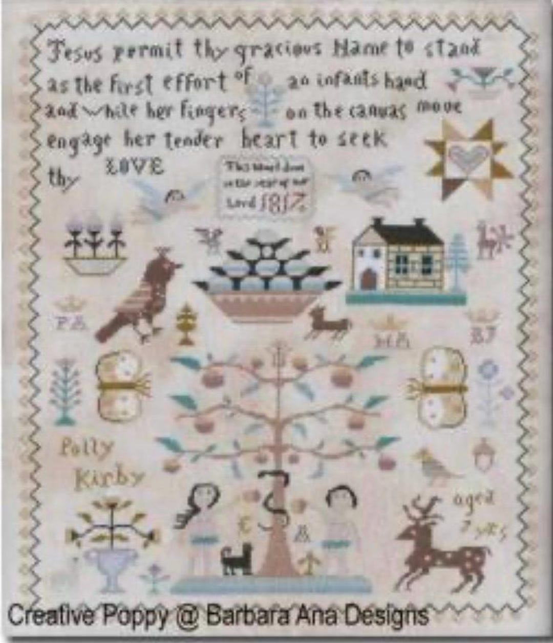 Barbara Ana Polly Kirby Sampler Etsy