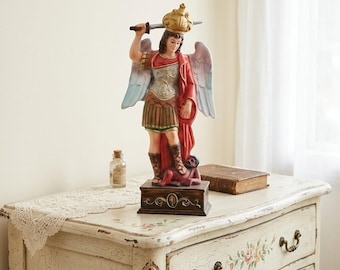 大天使ミカエルの像、高さ20cm（7.87インチ）、樹脂製 - - Etsy 日本