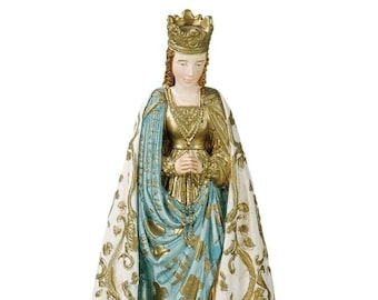 Madonna of Tirano statue cm 18 (7.08 inches) in marble resin hand decorated, Italian artisan production