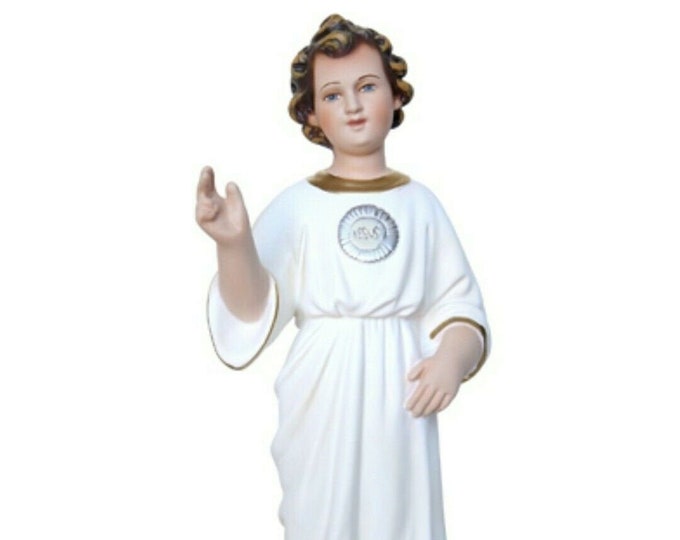 Statue of the Most Holy Name of Jesus cm 30 (11.81 inches) in hand-decorated resin, Italian artisan production