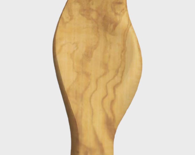 Statua Madonna della fede stilizzata cm 10 (3,94 inches) scolpita in legno della Valgardena decorata a mano produzione artigianale italiana