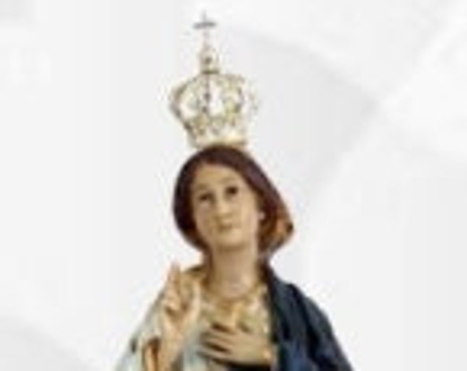 Statue of Our Lady of Sameiro cm 44,5 (17,51 inches) made of resin, hand-decorated, handmade, of artisan production