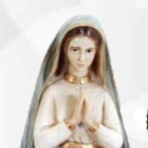 Estátua de Santa Lúcia dos Santos, pastora de Fátima, 33 cm (12,99 polegadas) em resina decorada à mão