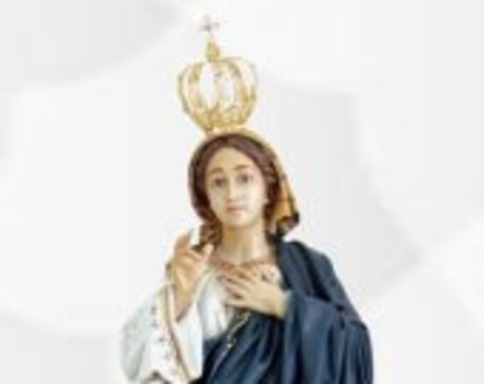 Statue of Our Lady of Sameiro cm 110 (43,30 inches) made of resin, hand-decorated, handcrafted