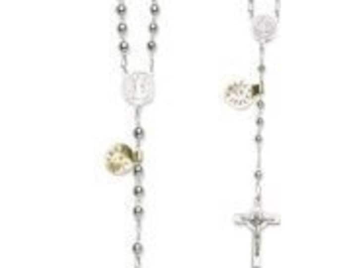 Rosary of St. Benedict of Norcia in silver 925 of Italian craftsmanship