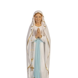 Statue de Notre-Dame de Lourdes 50 cm en résine décorée à la main, production artisanale italienne