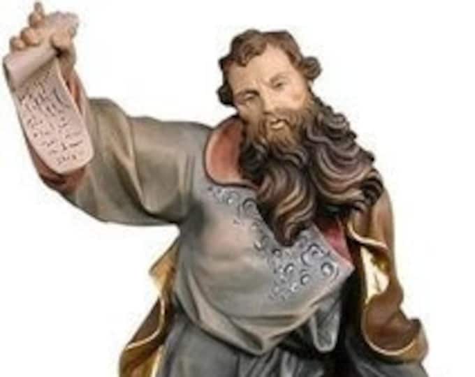 Statue of St. Paul carved in wood from Valgardena and hand-decorated with Italian handicraft production