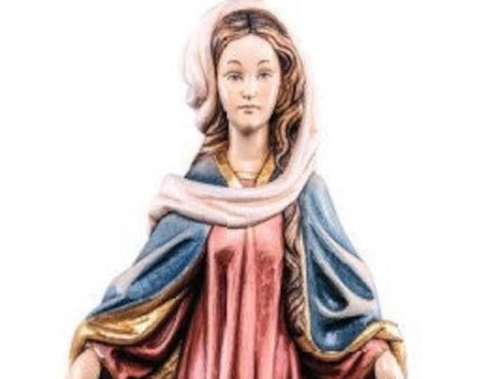 Statue of Our Lady of Protection, from Monte Berico, carved in Valgardena wood and hand-decorated, of Italian artisan production