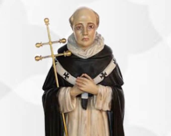 Saint Bartholomew statue cm 34 x 11 (13,38 x 4,33 inches) hand-decorated resin artisanal production ideal for indoor and outdoor use
