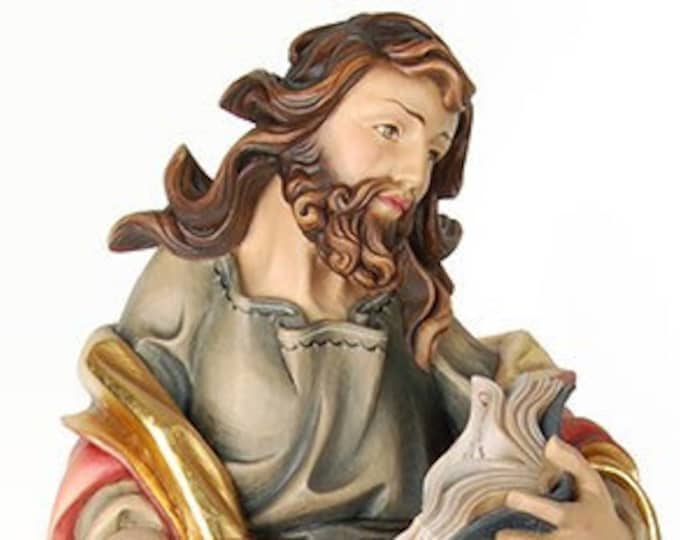 Statue of St. Philip the Apostle carved in Val Gardena wood and hand decorated of Italian artisanal production