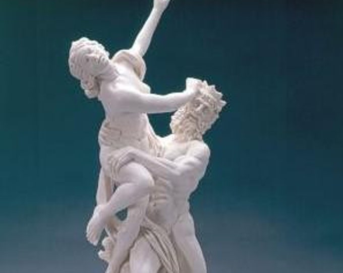 Classical sculpture "The Rape of Proserpina" by Bernini, in alabaster powder, 62 cm (24.40 inches) Italian artisan production.