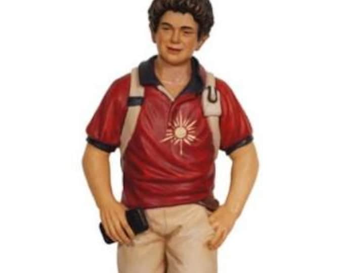 Statue of San Carlo Acutis carved in Valgardena wood, hand-decorated, Italian artisan production, various sizes and decorations