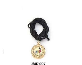 Set of necklaces with Jubilee 2025 medal, diameter 2 cm (0.78 inches), various quantities available, Italian production