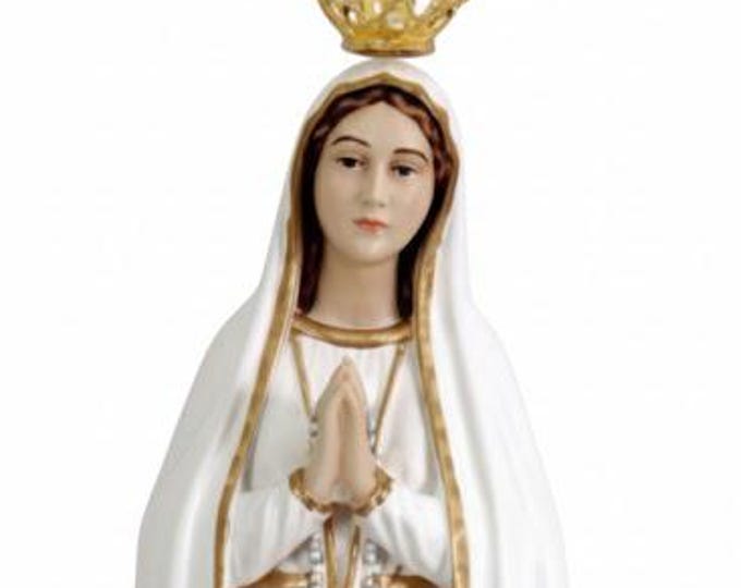 Statue of Our Lady of Fatima 73 cm (28.74 inches), made of resin and entirely hand-decorated, artisanal production