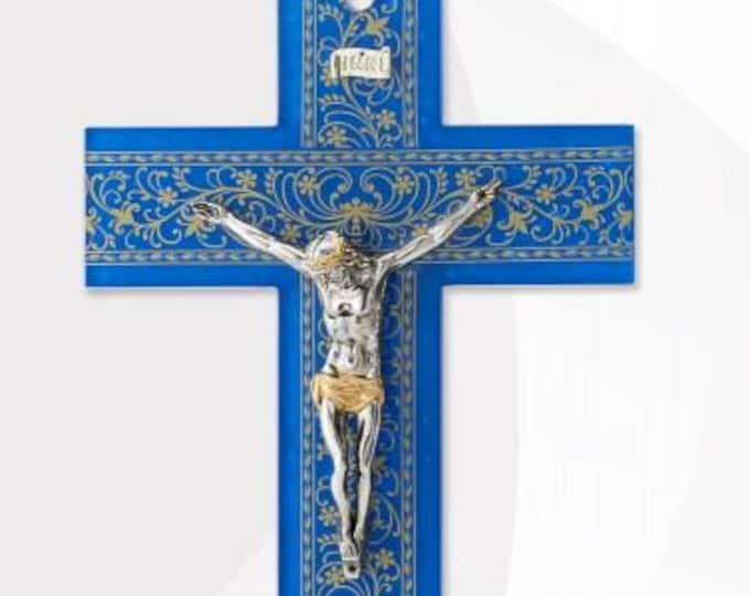 Crucifix made of Murano glass, handcrafted in Italy, various sizes available