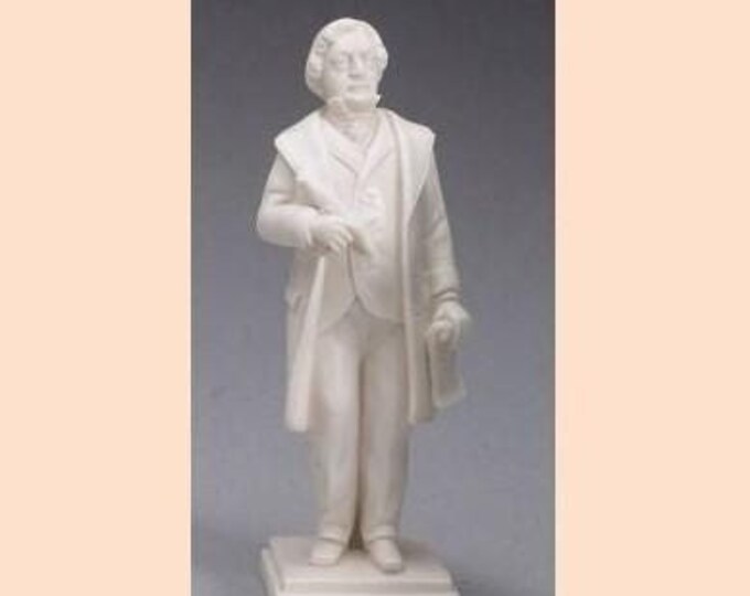 Classical sculpture Giovacchino Rossini, cm 21 (8.26 inches) in alabaster powder, handcrafted, made in Italy
