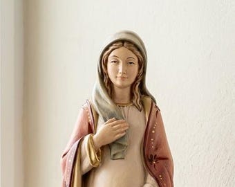 妊娠中の聖母マリア像：金樹脂カトリック彫刻、8.38インチ - Etsy 日本