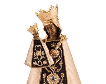Statue of Our Lady of Altötting, carved in wood from Valgardena and hand-decorated of Italian craftsmanship