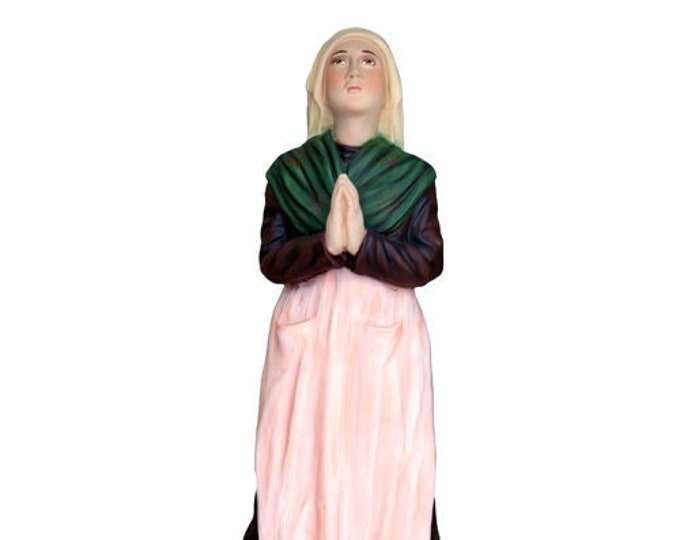 Saint Bernadette Soubirous statue cm 55 (21,65 inches) in hand decorated resin of Italian artisan production