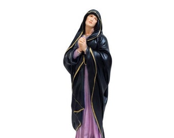 Statue of Our Lady of Sorrows cm 40 (15.74 inches) in hand-decorated resin, Italian artisan production