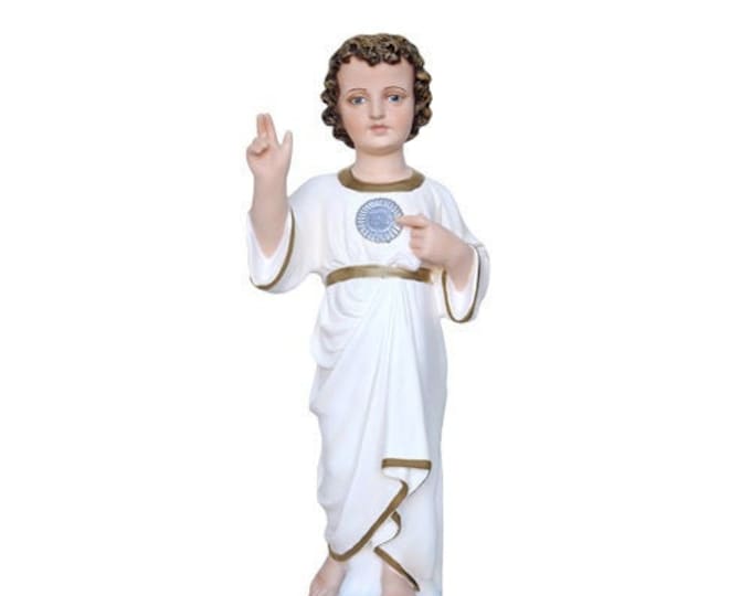 Statue of the Most Holy Name of Jesus cm 50 (19.68 inches) in hand-decorated resin of Italian craftsmanship
