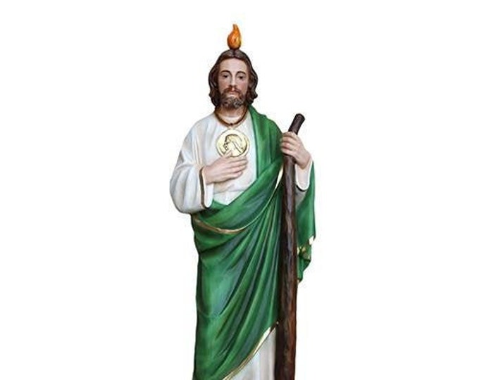 Statue of St. Judas Thaddeus cm 80 (31.49 inches) in hand-decorated resin of Italian craftsmanship