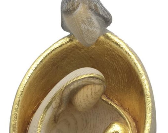 Presepe, Sacra Famiglia stile moderno , scolpito in legno della Valgardena, varie misure disponibili, produzione artigianale italiana