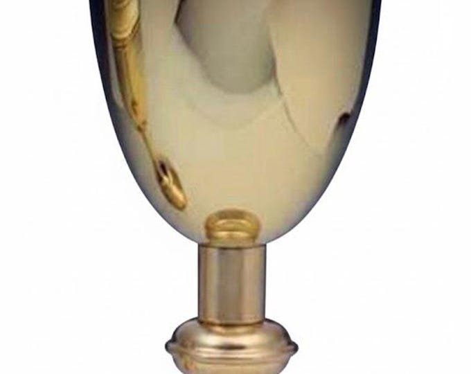 Liturgical chalice for Eucharistic celebration made of silver plated cm 23 (9.05 inches) of Italian artisan production
