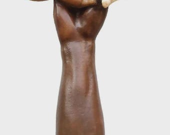 Peace Cross Crucifix, carved from Valgardena wood and hand-decorated, various sizes, handcrafted in Italy