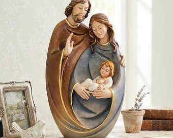 Nativity scene carved in Valgardena wood and hand-decorated, various sizes, Italian artisan production