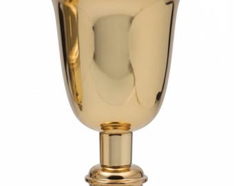 Liturgical chalice for Eucharistic celebration made of silver plated 22 cm (8.66 inches) of Italian artisan production