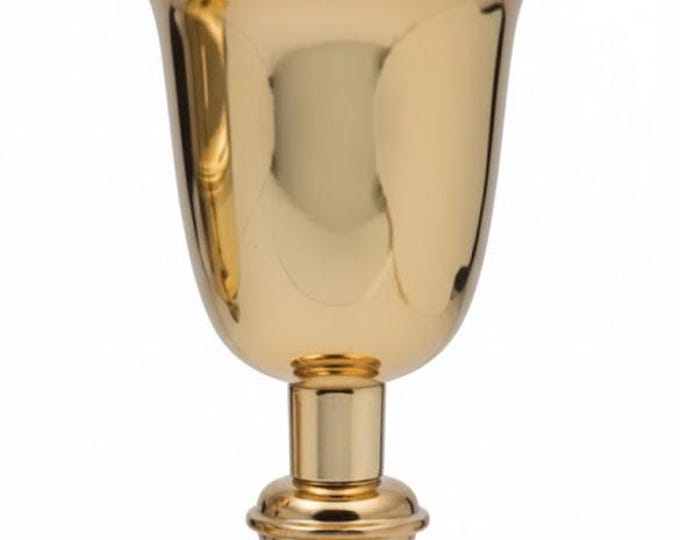 Liturgical chalice for Eucharistic celebration made of silver plated 22 cm (8.66 inches) of Italian artisan production