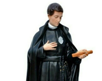 Statue of Saint Gabriel cm 40 ( 15,74 inches) in hand decorated resin of Italian artisanal production