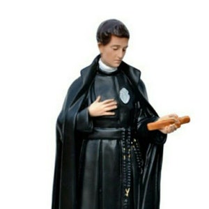 Statue of Saint Gabriel cm 40 (15.74 inches) in hand-decorated resin, Italian artisan production