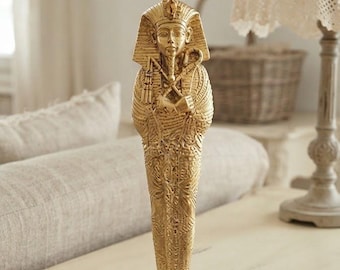 古代エジプト美術彫刻「ツタンカーメンのミイラ」30 cm (11.81 in) 手