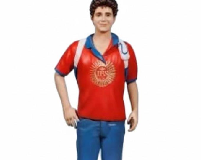 Statue of Blessed Carlo Acutis 100 cm (39.37) in hand-decorated resin with painted eyes or in glass, handcrafted in Italy