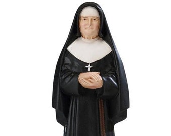 Statue of Blessed Marie Leonie Paradis cm 25 (9.84 inches) in marble resin hand decorated of Italian artisan production