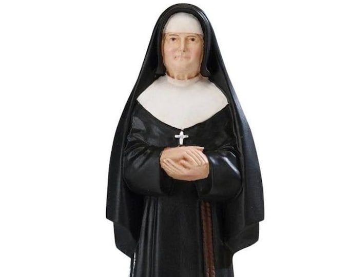 Statue of Blessed Marie Leonie Paradis cm 25 (9.84 inches) in marble resin hand decorated of Italian artisan production