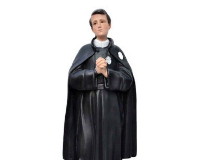 Statue of Saint Gabriel 60 cm (23.62 inches) in hand-decorated resin, painted or glass eyes, of Italian artisan production