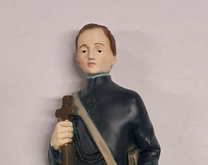Statue of Saint J. H. Newman cm 30 (11.81 inches) in marble resin full decorated by hand of Italian artisan production