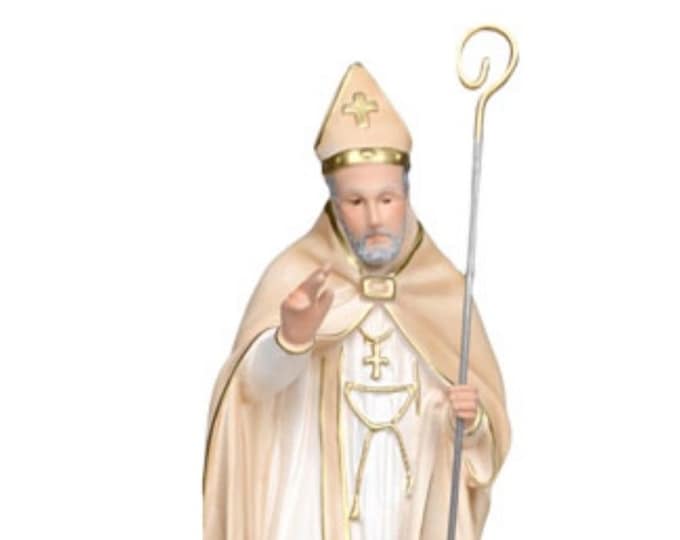 Statue of Saint Alphonsus cm 45 (17.71 inches) in marble resin hand decorated, Italian artisan production